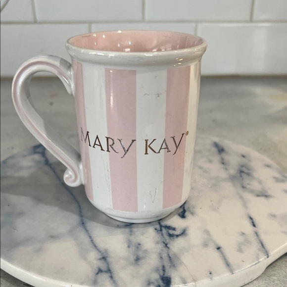 Mary Kay Other - Mary Kay Elegant Pink and White Mug